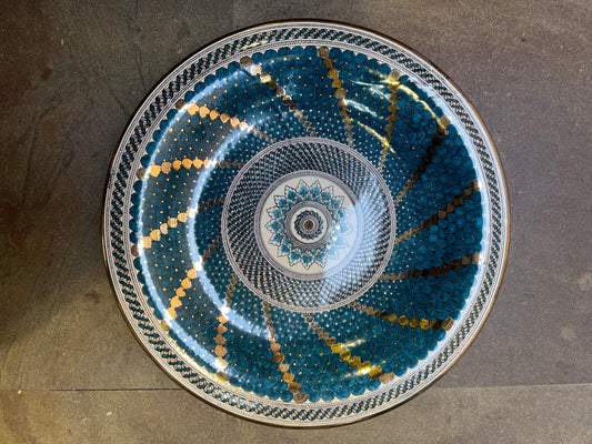 Plate Ø 35 cm with gold - pattern 053