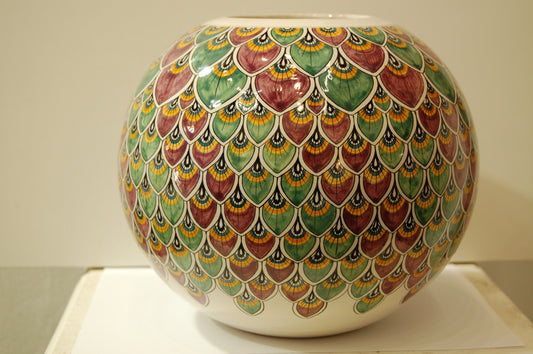 Vase h. 22 cm. Ø 23 cm. - pattern 057